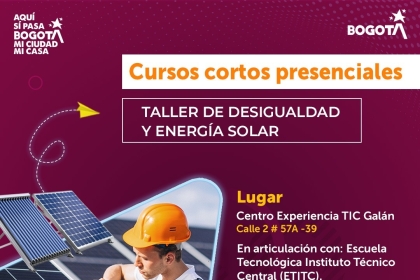Curso corto presencial – Taller de Desigualdad y Energía Solar