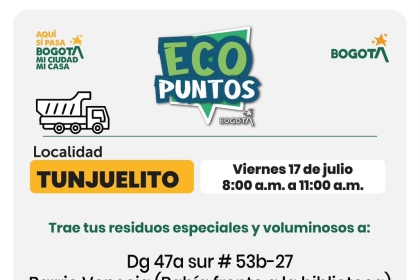 ECO PUNTOS Tunjuelito: Recolección de Residuos Especiales y Voluminosos