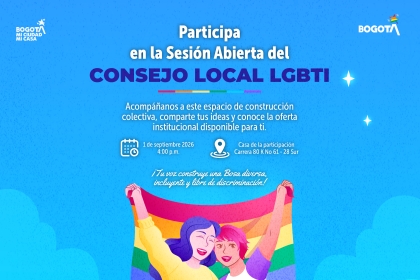 Sesión Abierta del CONSEJO LOCAL LGBTI en Bosa
