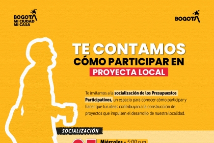 Socialización de Proyecta Local en Antonio Nariño