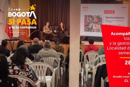 Rendición de cuentas primer semestre 2026 Barrios Unidos