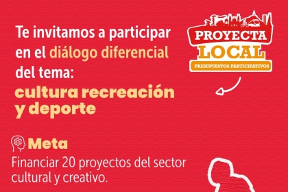 Te invitamos a participar en el diálogo diferencial del tema:  cultura recreación y deporte