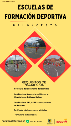 Escuela de formación deportiva baloncesto