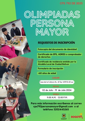 Olimpiadas persona mayor