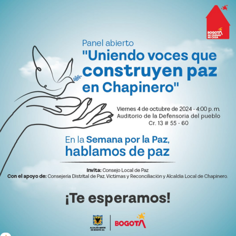 Panel abierto Uniendo voces que construyen paz en Chapinero