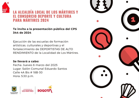 Foto tipo banner con información de evento cultural y deportivo, solo texto