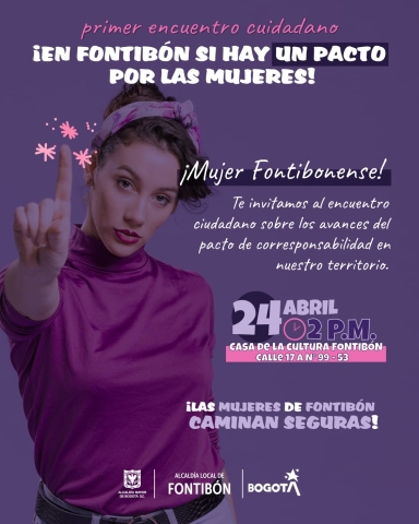 Pieza gráfica de invitación al primer encuentro ciudadano para conocer los avances del pacto de corresponsabilidad. 