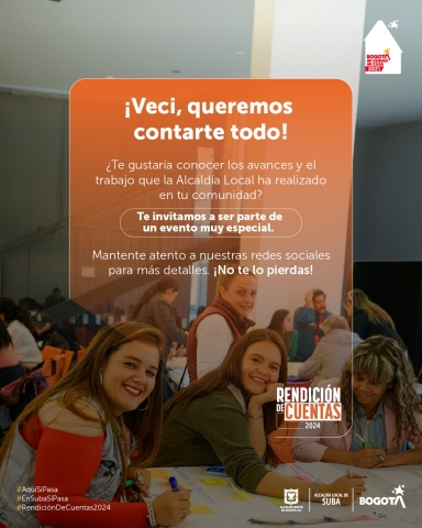 RENDICIÓN DE CUENTAS SUBA 2024