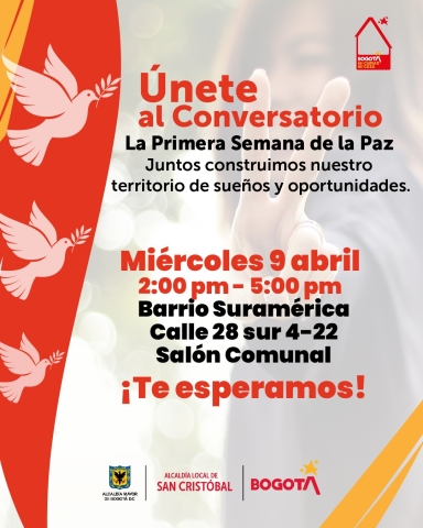 Únete al Conversatorio, la primera semana de la paz