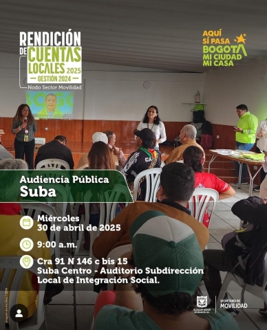 Rendición de Cuentas Locales Nodo Sector Movilidad de Suba