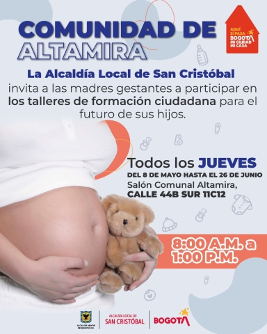Talleres de formación ciudadana, madres gestantes