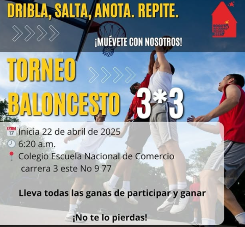 ¡Salta y encesta en el Torneo de Baloncesto 3x3!