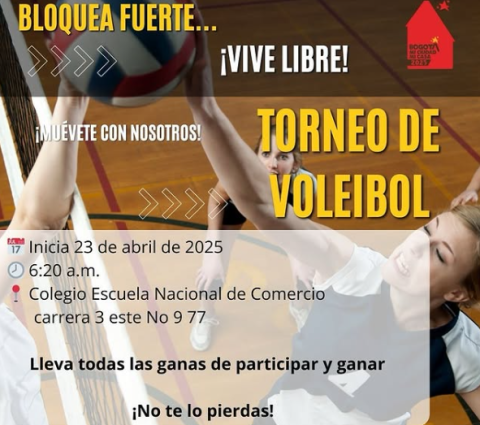 ¡Bloquea, saca y remata con toda en el Torneo de Voleibol!