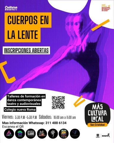 Cuerpos en la Lente, un taller de formación en danza contemporánea, teatro y audiovisuales.