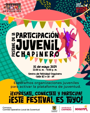 Pieza gráfica de evento participación juvenil