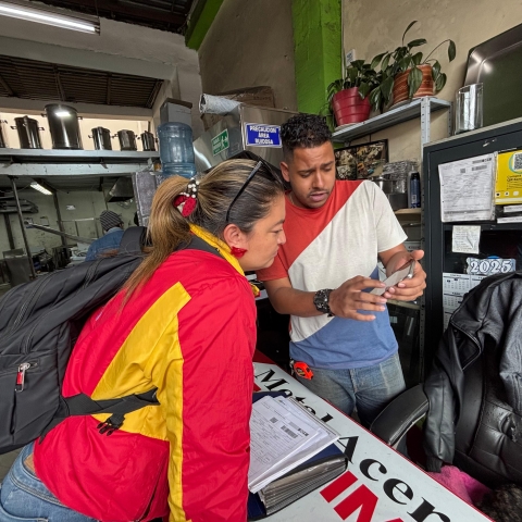 Contratistas de seguridad en el marco del Operativo de inspección y control 