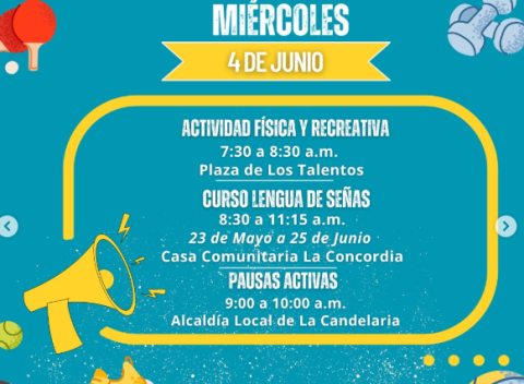 Miércoles 4 junio