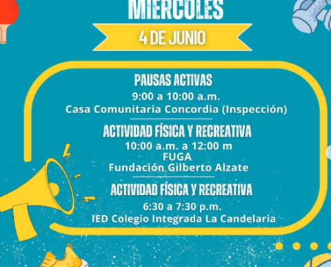 Miércoles 4 junio