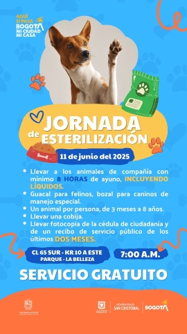 Jornada de Esterilización Gratuita - Parque la Belleza