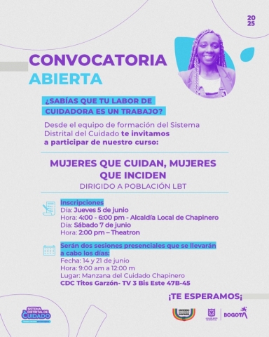 Pieza gráfica sobre Manzanas del Cuidado