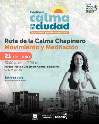 Pieza gráfica sobre Festival Calma