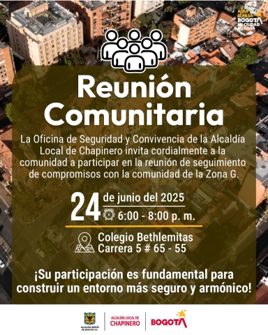 Pieza sobre reunión comunitaria de seguridad