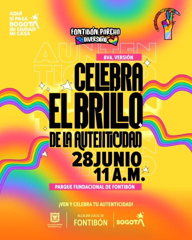 pieza de invitación a la octava versión de Fontibón Parcha por la Diversidad. 