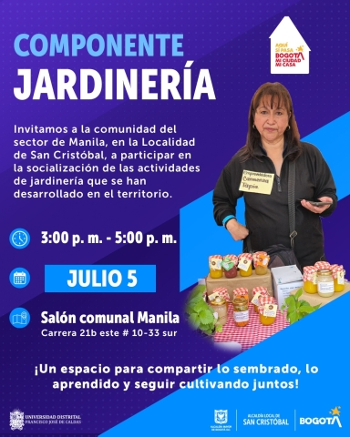 Socialización actividades de Jardinería Manila 