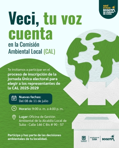 Inscripción Comisión Ambiental Local (CAL) 2025-2029 Suba