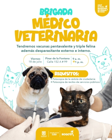 Brigada Médico Veterinaria en Suba
