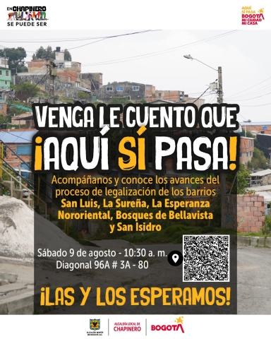 Pieza gráfica sobre jornada de información de legalización