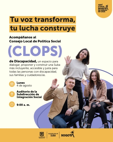 Consejo Local de Política Social (CLOPS) de Discapacidad Suba