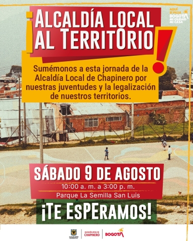 Pieza gráfica de alcaldía al territorio