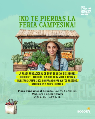 Feria Campesina en la Plaza Fundacional de Suba