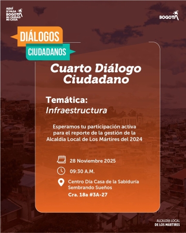 Invitación a la comunidad para diálogo ciudadano.