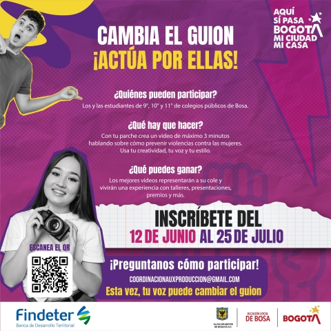 Cambia el guion, ¡actúa por ellas!