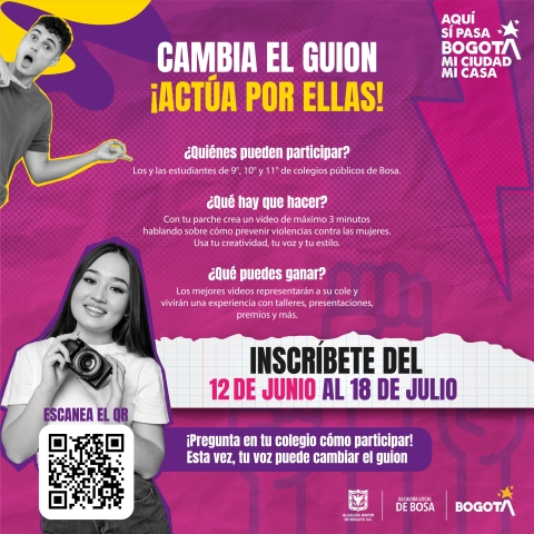 Cambia el guion, ¡actúa por ellas!
