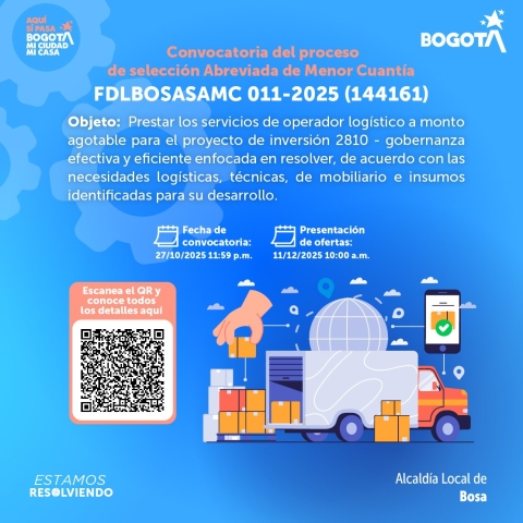 Convocatoria del proceso de selección abreviada de menor cuantía