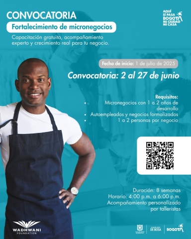 Convocatoria fortalecimiento de micronegocios