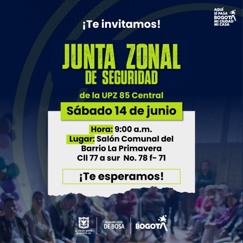 Junta zonal de seguridad UPZ central 85