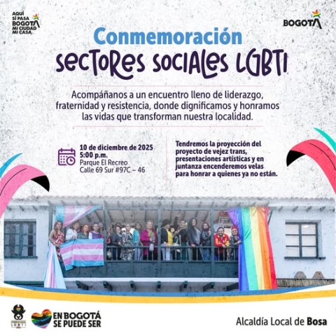 Conmemoración sectores sociales LGTBI