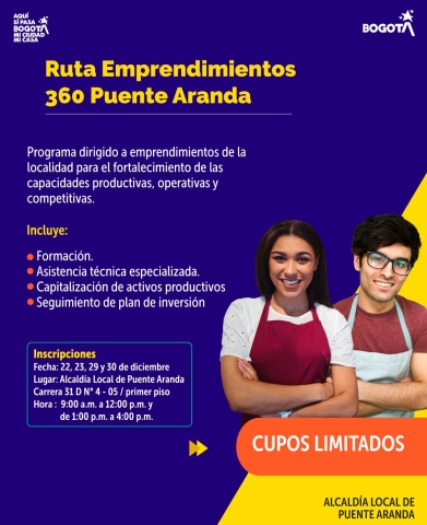 Ruta Emprendimientos  360 Puente Aranda