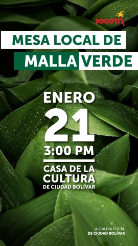 Mesa local de malla verde