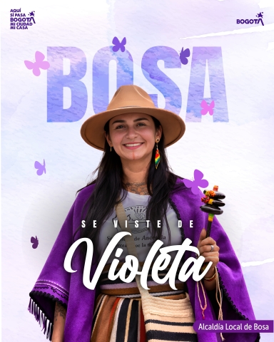 Bosa se viste de violeta