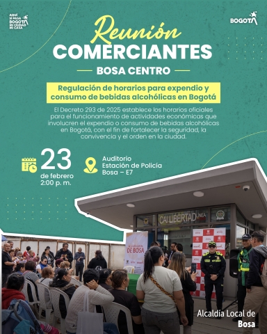 Reunión Comerciantes Bosa Centro