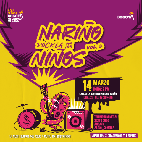 Nariño Rockea por los Niños Vol. 2 en Antonio Nariño