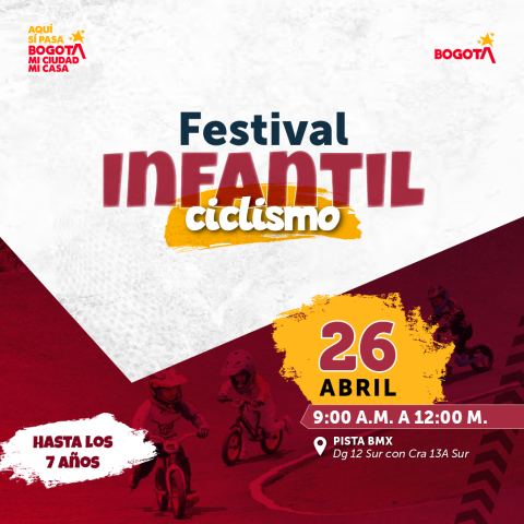 Festival Infantil de Ciclismo en Antonio Nariño