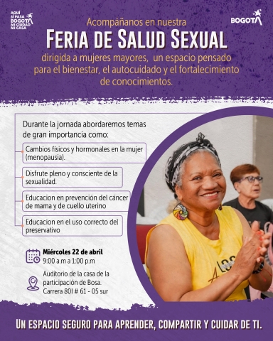 Feria de Salud Sexual para Mujeres Mayores en Bosa