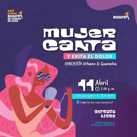 Mujer canta y evita el dolor