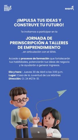 Banner con construye tus ideas y participa 